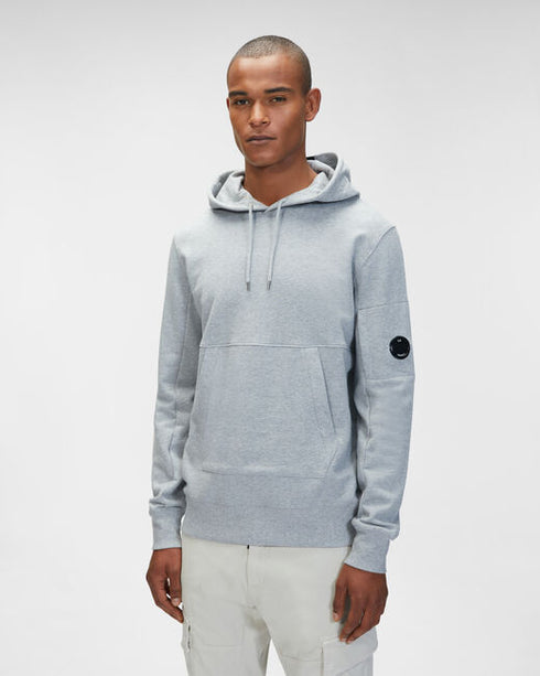 C.P. COMPANY Diagonal Raised Fleece Hoodie Mens Apparel -